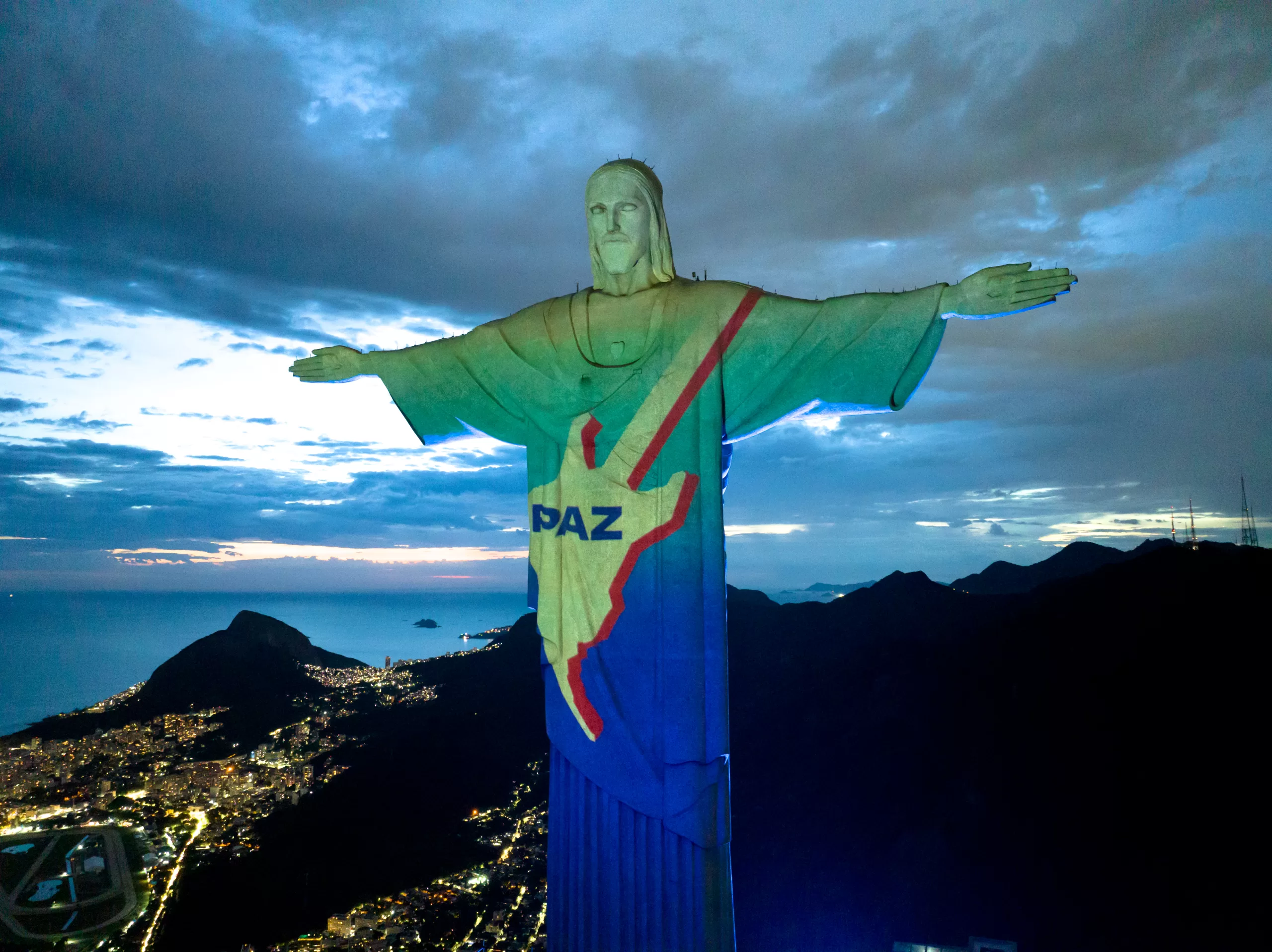 Rock in Rio comemora aniversário no Cristo Redentor. Créditos: Imprensa Rock in Rio.