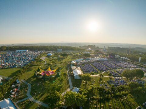 Dreamville e The Gathering vistos de cima // Créditos: Tomorrowland - Divulgação