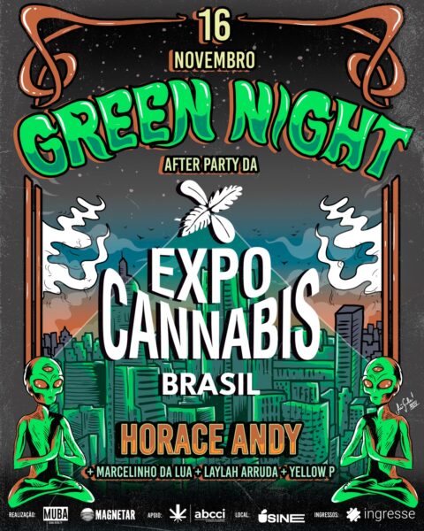 Horace Andy - Green Night - ExpoCannabis Brasil Crédito: Divulgação