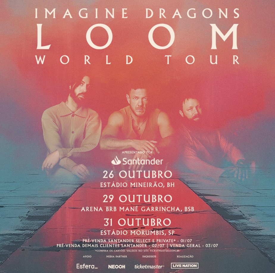 Imagine Dragons no Brasil 2025 © Divulgação