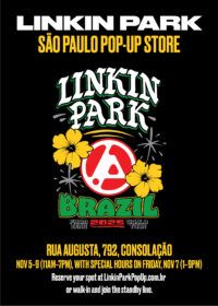 Linkin Park pop-up store em São Paulo - Loja exclusiva © Live Nation
